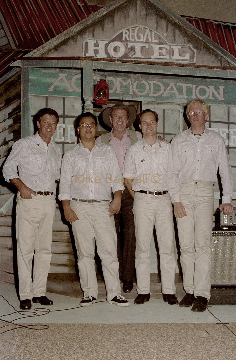 06 _Slim_Dusty_Show_Perth_63Lindsay Butler, Michel Rose,Slim Dusty, Donal Baylor, Colin Watson,